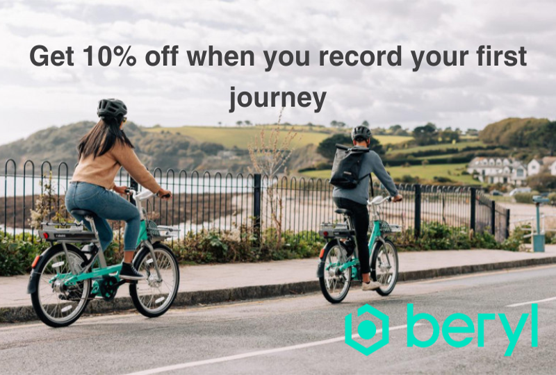 10% off Beryl Bikes for logging your first journey